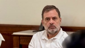 Lok Sabha LoP Rahul Gandhi took a jibe at the Centre over Donald Trump's recent comments. (AICC via PTI Photo)