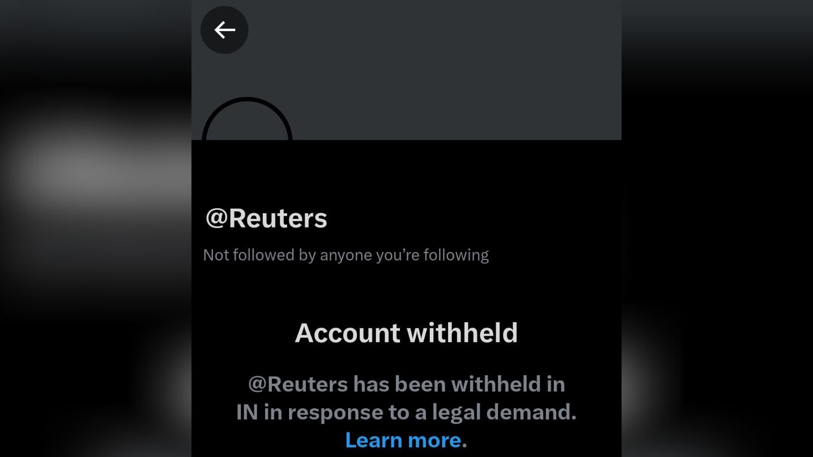 In a post via its Global Government Affairs Handle on Tuesday, X said that on July 3, the Indian government ordered X to block 2,355 accounts in India, including international news outlets like Reuters under Section 69A of the Information Technology Act. (Screenshot: X/Reuters)