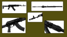 The AK-203 is a modernised version of the Kalashnikov series.