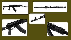 The AK-203 is a modernised version of the Kalashnikov series.