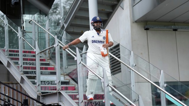 Rishabh Pant has been advised six weeks’ rest for the fractured toe. (AP Photo)