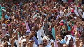 sanitation workers protest in mohali