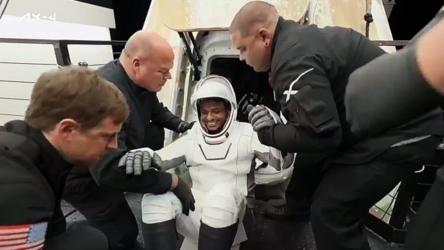 Group Captain Shubhanshu Shukla and the Axiom-4 crew return to earth from the International Space Station 18 days later