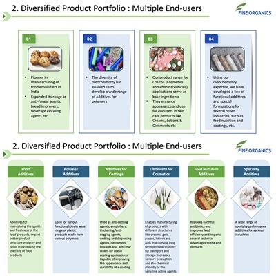 Figure 2: Product Portfolio of Fine Organics. Source: Company’s Q4FY25 Report