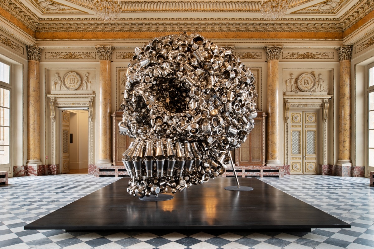 Subodh Gupta's installation at Monnaie de Paris. 