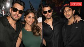 Suhana Khan and rumoured boyfriend Agastya Nanda attend New York event together