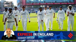 India's players walk towards the pavilion at stumps on day 2 of the fourth cricket Test match between England and India at Old Trafford, Manchester on Thursday. (AP Photo)