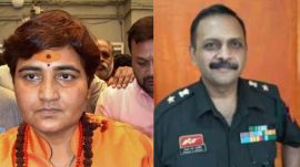 Former BJP MP Pragya Singh Thakur and Lt Col Prasad Purohit