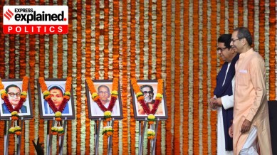 Uddhav Thackeray (Sena UBT chief) and Raj Thackeray (MNS chief) jointly addressed a meeting at the NSCI Dome in Worli on Saturday, marking their first public appearance together in years.