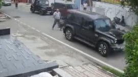 Jammu Gandhi Nagar SUV incident, Manan Anand Thar SUV case, Kamal Dutt injured Jammu, Jammu hit and run CCTV,