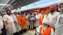 train flagged off