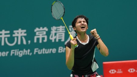 Hooda set the tone early, and, never allowed Sindhu to snatch the lead in the opening set. (BWF / Badminton Photo)