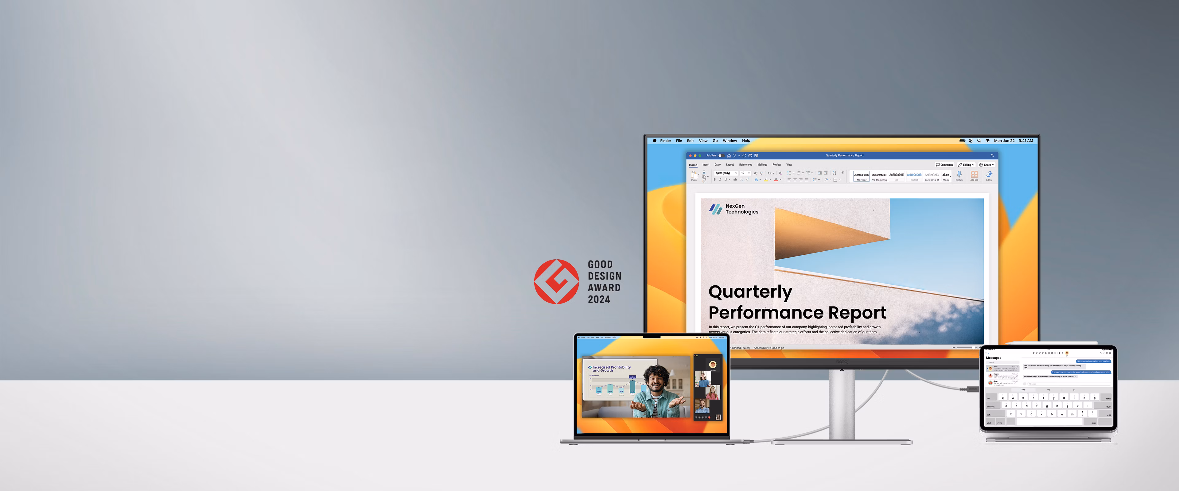 The MA320U takes design cues from Apple products. 