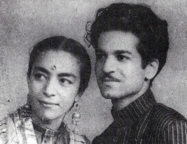 Zohra Sehgal with husband Kameshwar Sehgal