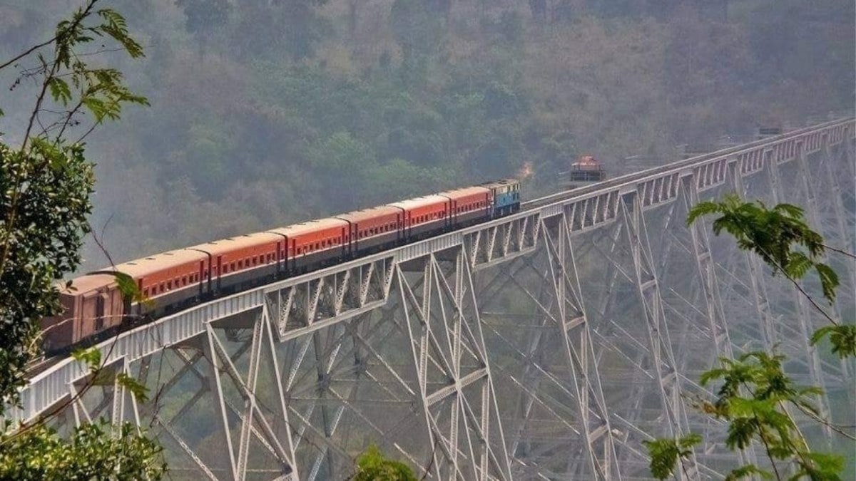 Gokteik bridge in Myanmar