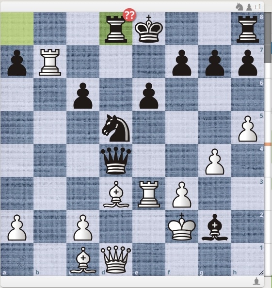 A position from Viswanathan Anand's game against Joel Lautier in the Biel Credit Suisse in 1997. Anand's next move with white is one the five-time world champion called his favourite move. (PHOTO: Lichess)