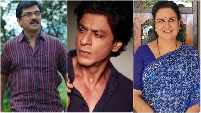 Actors Vijayaraghavan, Shah Rukh Khan and Urvashi