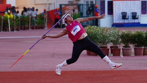 Annu Rani won the women's javelin throw event with a 62m plus throw. (AFI)