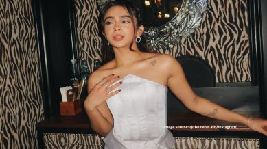 Top 10 digital stars of India list: Apoorva Mukhija has been making headlines ever since her appearance on Samay Raina's YouTube show, India’s Got Latent (Image source: @the.rebel.kid/Instagram)