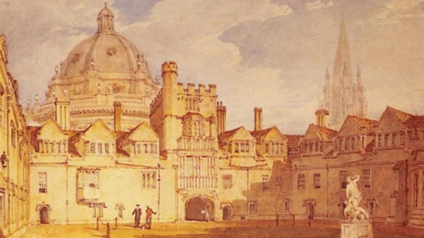 At the age of seven, she came with Cassandra and a cousin to study under Mrs. Ann Cawley, widow of a Brasenose principal, the very college I would later join. (janeaustenproject.org) 