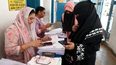 Booth-level officers during the electoral roll revisions for the upcoming Bihar Assembly elections