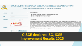 CISCE declares ISC, ICSE Improvement Results 2025