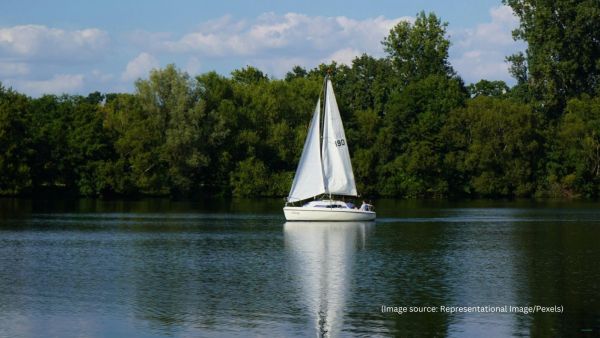 People using soap in Canada lake