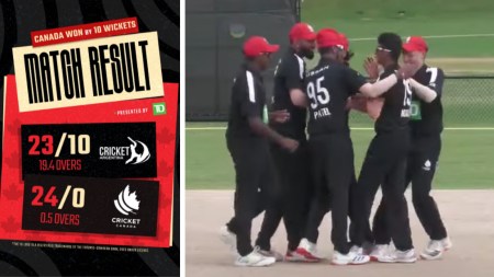 Canada U-19 chased down the target set by Argentina in just 5 deliveries. (Cricket Canada/X & USA Cricket/YouTube)