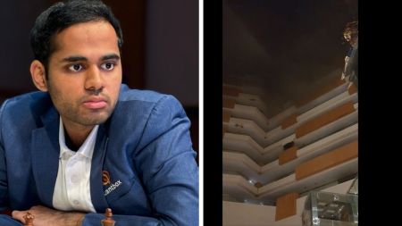 The Chennai GM event was postponed by a day after a fire breakout at the hotel. (Chennai GM/chess24)