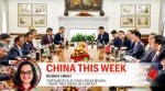 National Security Advisor Ajit Doval with Chinese Foreign Minister Wang Yi during a meeting, in New Delhi, Tuesday, Aug. 19, 2025.