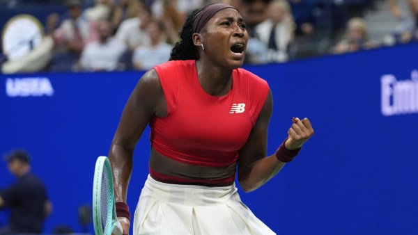 Gauff beat unseeded Australian Ajla Tomljanovic 6-4, 6-7 (2), 7-5 in the first round of the US Open 2025. (AP)