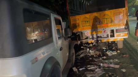 The Mahindra Thar hit the motorcyclist in West Delhi’s Moti Nagar late Thursday night.