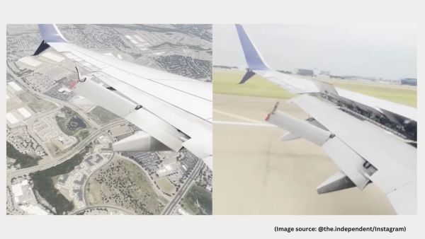 Delta issued a statement confirming the plane landed safely and was immediately removed from service for maintenance (Image source: @the.independent/Instagram)