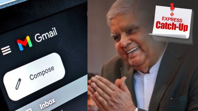 Google has asked Gmail users to update passwords after data breach; Former V-P Jagdeep Dhankhar (right) has re-applied for MLA pension.