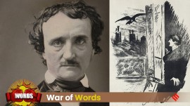 "The Raven," first published in January 1845, is Edgar Allan Poe’s haunting narrative poem that follows a grieving lover visited by a mysterious raven, whose single, ominous word deepens his descent into despair.