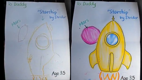 Elon Musk reacts to son’s drawing made with Grok