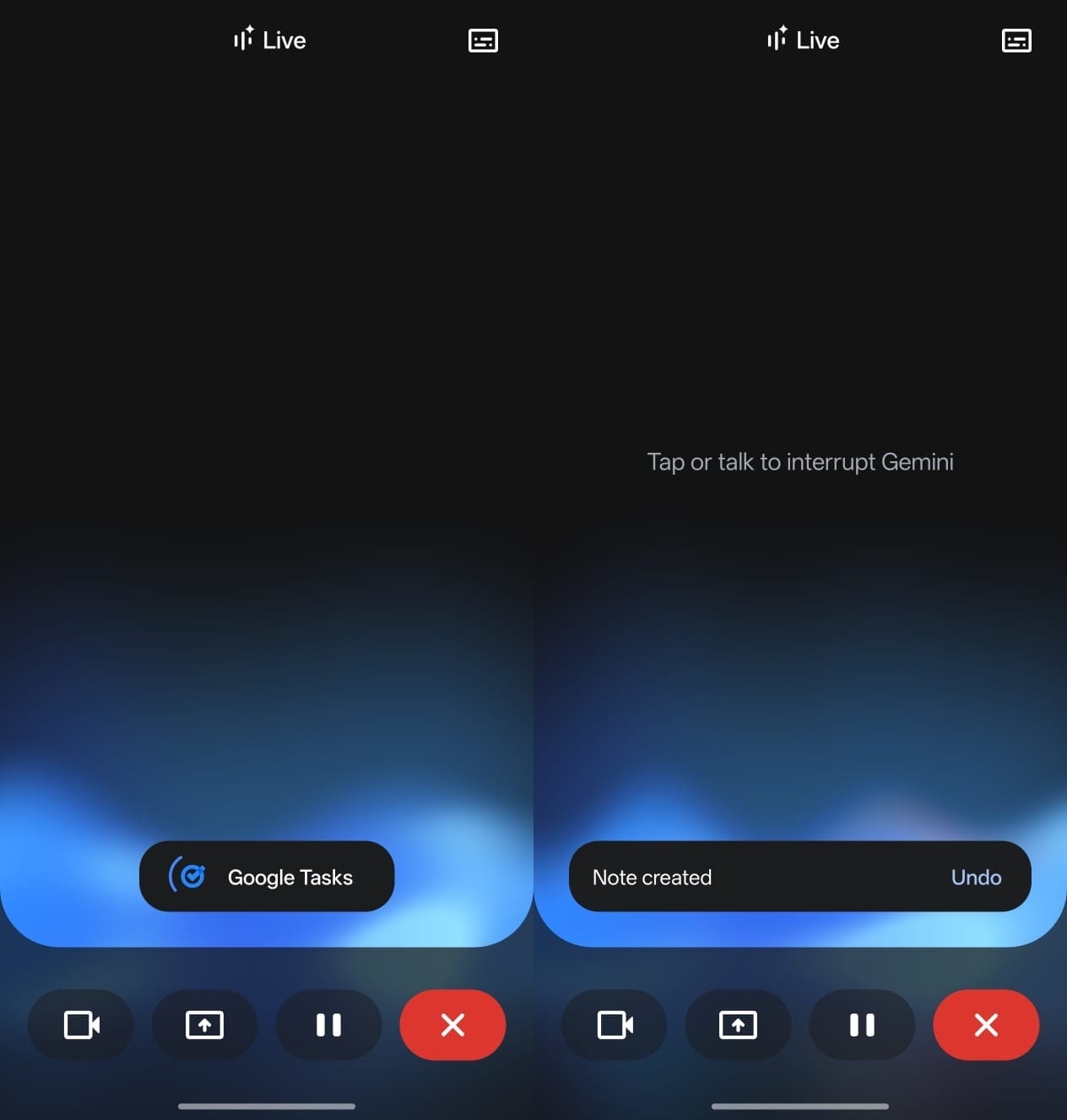Gemini Live can now add reminders to the Tasks app.