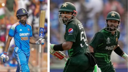 L-R: Shubman Gill has been named India's T20I vice-captain ahead of Asia Cup 2025 while Babar Azam and Md Rizwan were dropped from Pakistan squad. (PTI)