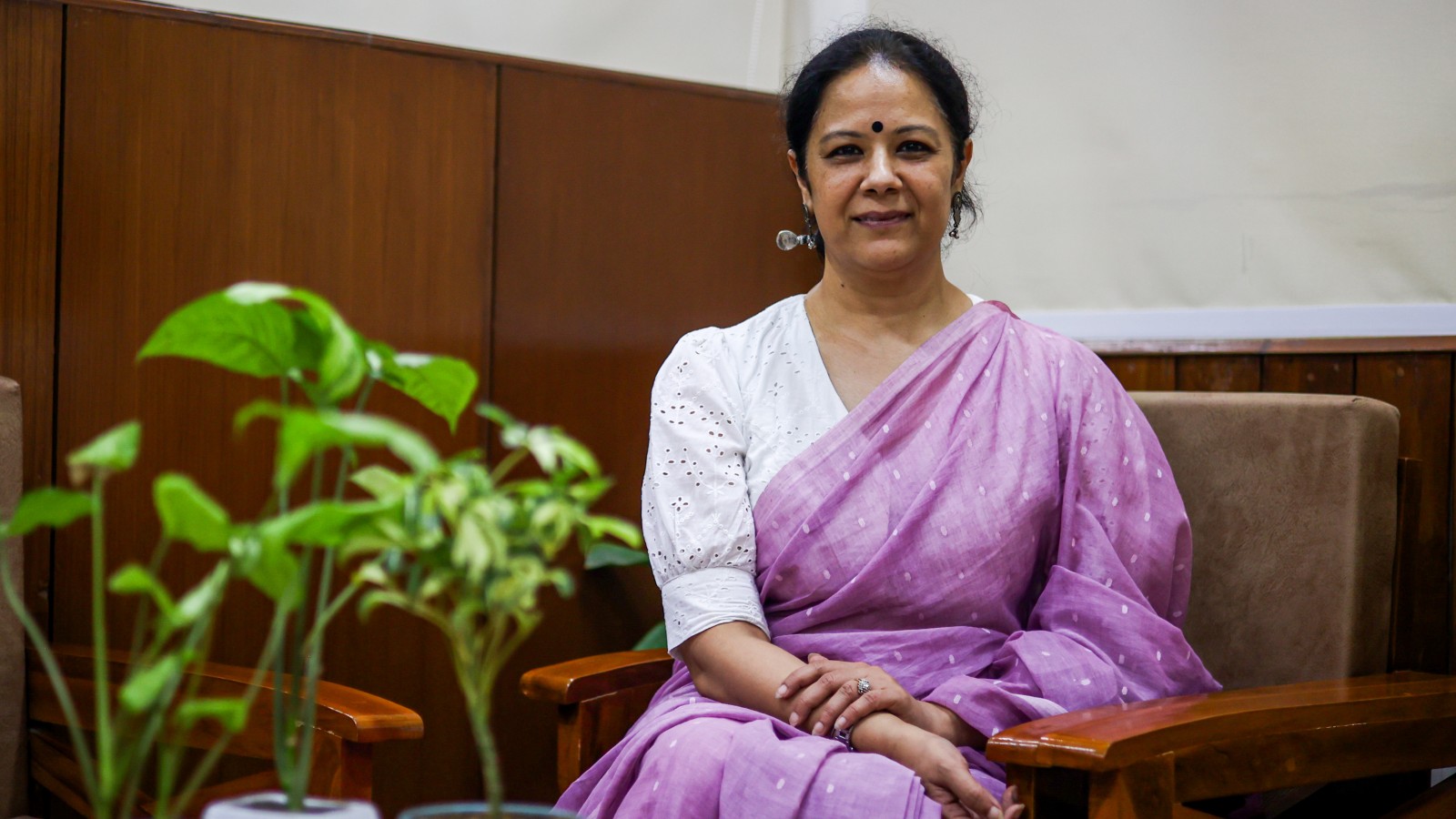 Haneet Gandhi, Dean Admission Delhi University at her office at Delhi University in New Delhi on Friday.