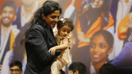 Harika Dronavalli 2 year old daughter peak into life