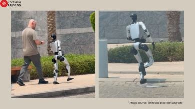 Humanoid Robot viral video dubai
