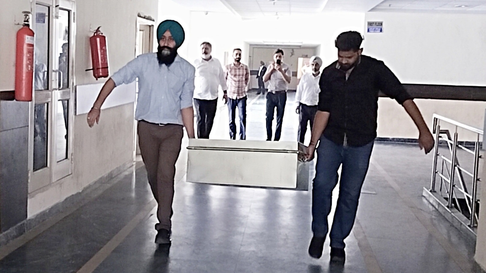 Vigilance Files 40,000-Page Chargesheet in 4 Trunks Against Bikramjit Singh Majithia at Mohali District Court on Friday.