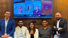 IOA Athletes Commission members including Achanta Sharath Kamal, Shiva Keshavan and Bhavani Devi -- with PV Sindhu and Rani Rampal joining virtually -- during the meeting with IOA CEO Raghuram Iyer. (PHOTO: IOA Instagram)