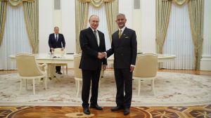 External Affairs Minister Dr S Jaishankar calls on Russian President Vladimir Putin.