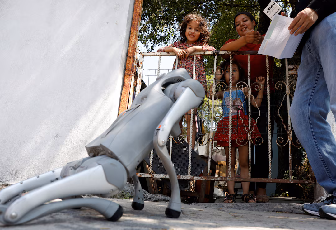 AI Robot dog is teaching kindness towards animals