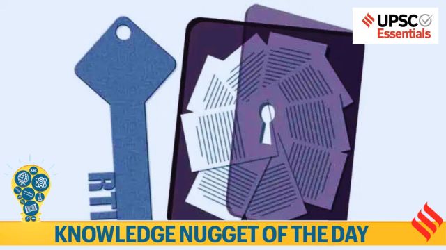 Knowledge Nugget | Right to Information Act (RTI): What you must-know for UPSC Exam