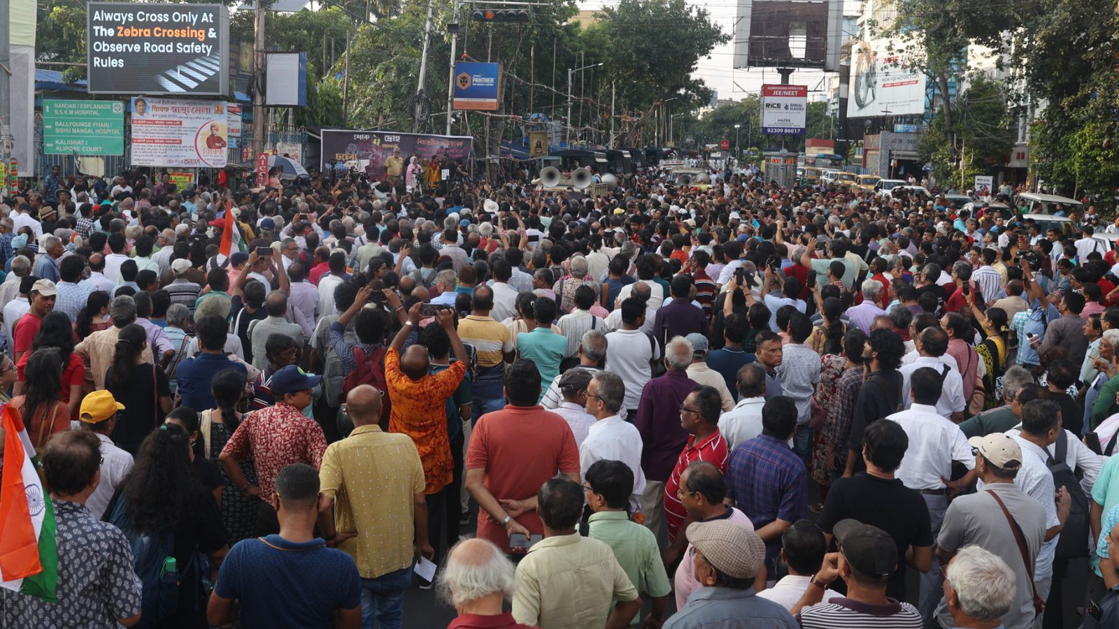 RG Kar victim's mother injured during protest, police deny