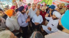 Kulwant Singh jasbir malhi Mohali garbage dumping protest, Phase 5 Shahi Majra dharna, RMC point waste disposal dispute,