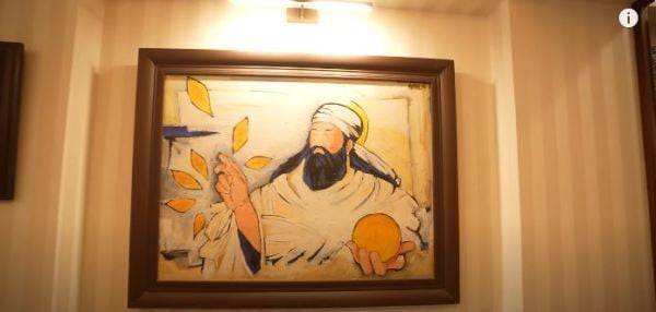Kunal Vijjayakar's painting. (Photo: Farah Khan/YouTube)