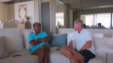 Former IPL commissioner Lalit Modi gives an interview to ex-Australian cricketer Michael Clarke at Modi's home in Sardinia. (Screengrab via Beyond23 Cricket Podcast YouTube)